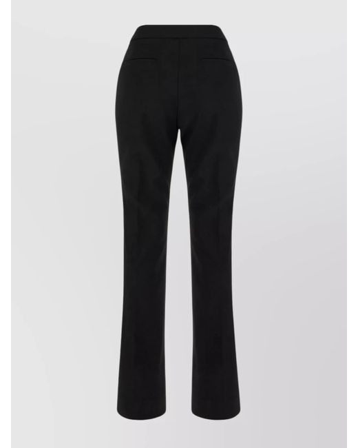 Sportmax Black Pleated Tailored Trousers