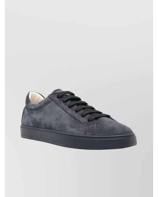 Tod's Blue Suede Low-Top Sneakers for men