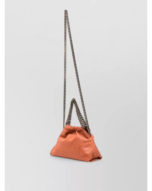 Stella McCartney White Falabella Mini Drawstring Shoulder Chain Bag