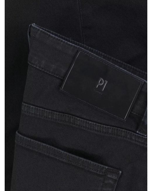 PT Torino Blue Straight Leg Denim Trousers Belt Loops for men