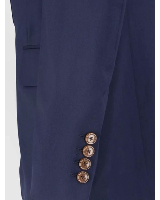 Vivienne Westwood Blue Virgin Wool Single-Breasted Suit for men