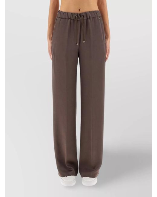 Herno Brown Wide-Leg Trousers