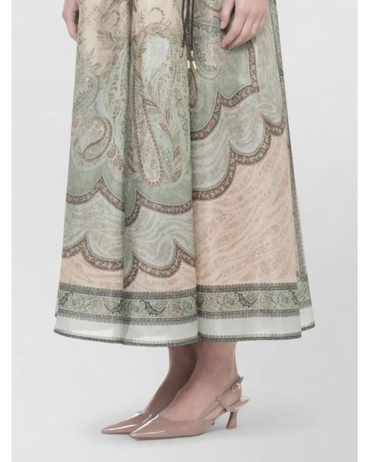 Zimmermann Multicolor Silk Paisley Maxi Dress