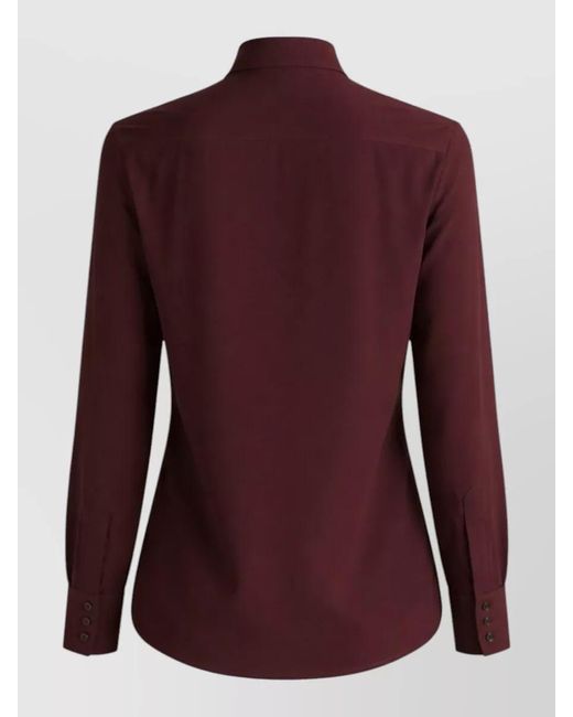Stella McCartney Purple Silk Shirt
