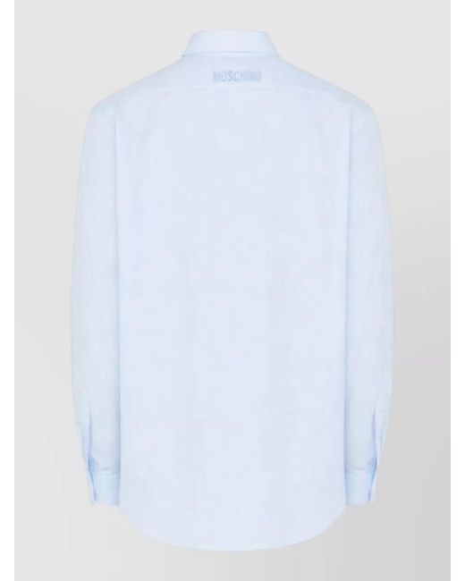 Moschino Blue Printed Shirt