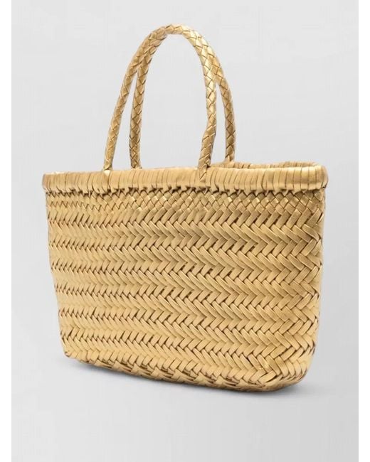Dragon Diffusion Natural Beach Bag Dual Handles Woven Design