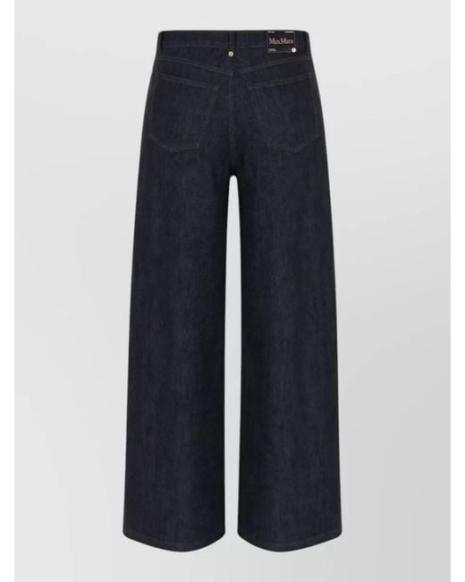 Max Mara Blue Straight-Leg Jeans