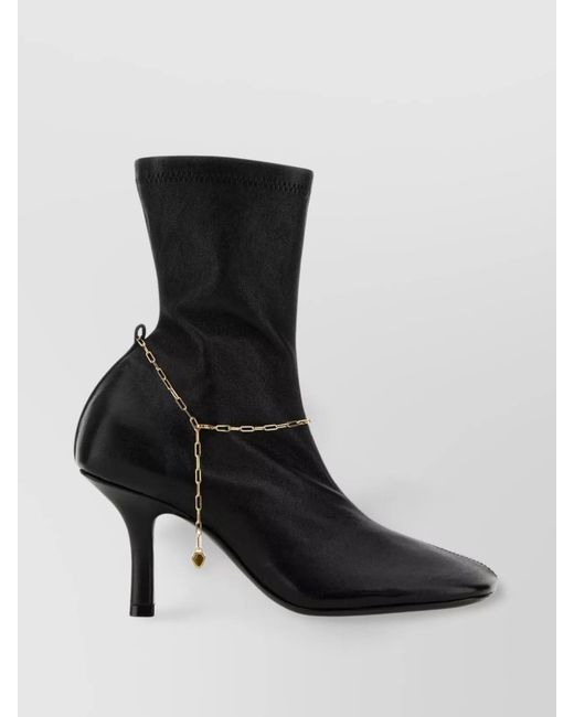Burberry Black Leather Pumps Boot