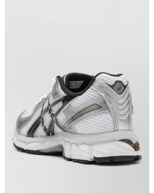 Asics Metallic Mesh Upper Sneakers Rubber Outsole Design