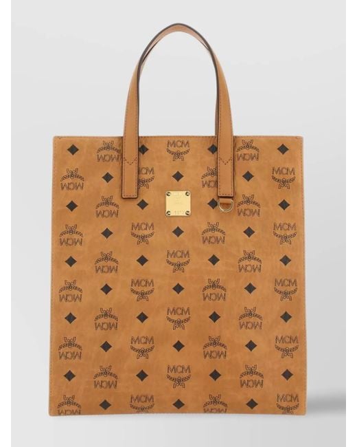 MCM Brown Aren Small Shoulder Bag