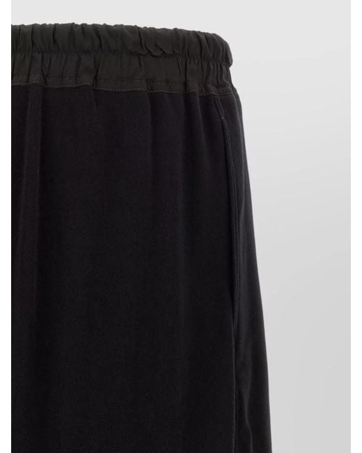 Rick Owens Black Boxer Style Bermuda Shorts Relaxed Cut for men