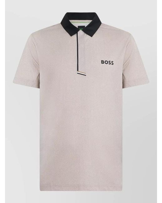 Boss Natural Short-Sleeve Polo Shirt for men