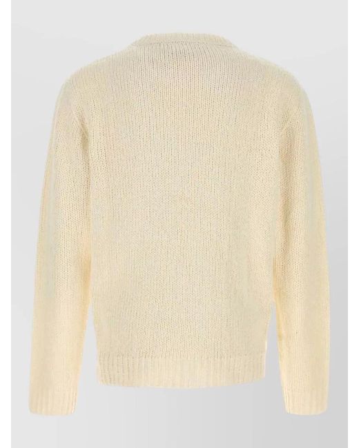The Row Natural Silk Laing Crewneck Sweater Soft Knit for men