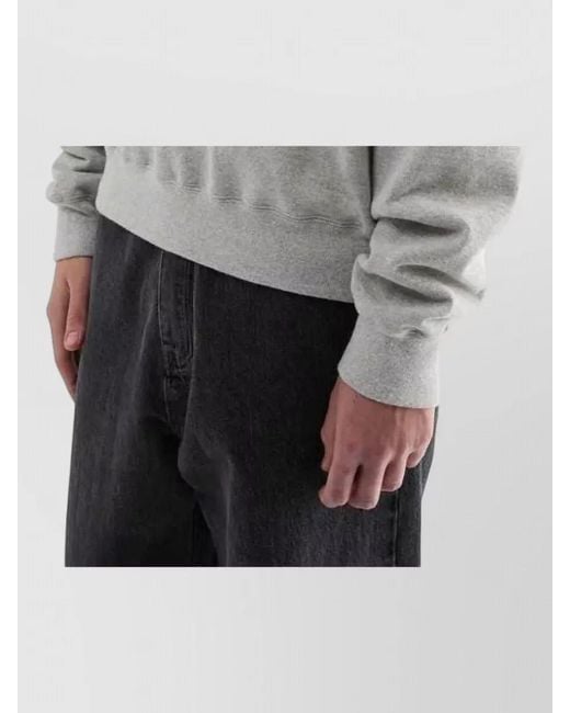 Jil Sander Gray Hooded Jersey Sweatshirt Long Sleeves for men