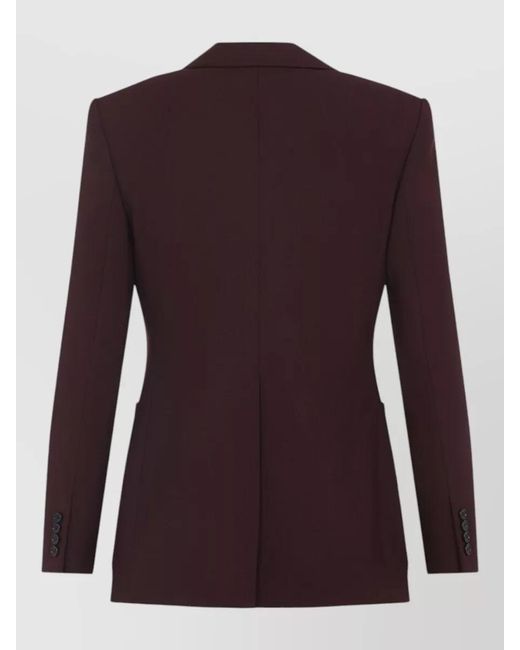 Chloé Purple Wool Single-Breasted Blazer