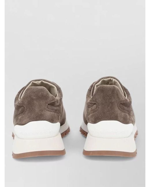 Brunello Cucinelli Multicolor Leather Low-Top Sneakers
