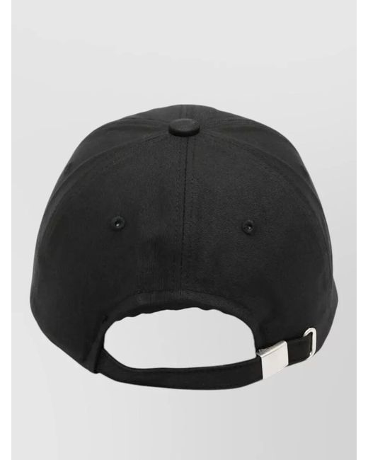 Frankie Shop Black Frankie Baseball Cap Curved Brim Vents