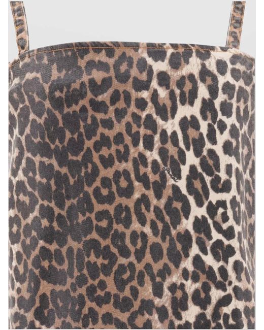 Ganni Multicolor Leopard Mini Dress