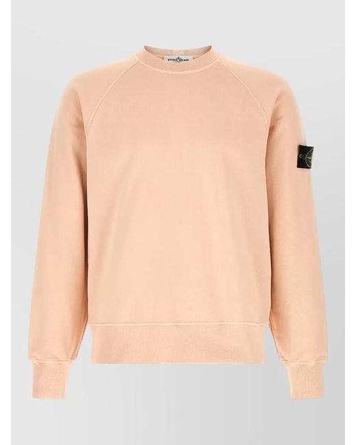 Stone Island Natural 6100060 Cotton Sweatshirt Raglan Sleeves for men