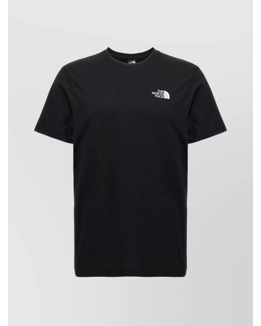 The North Face Black Cotton Logo T-Shirt for men