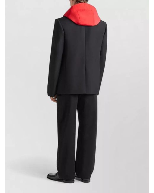 Givenchy Black Regular Wool Blazer Couture Seam for men