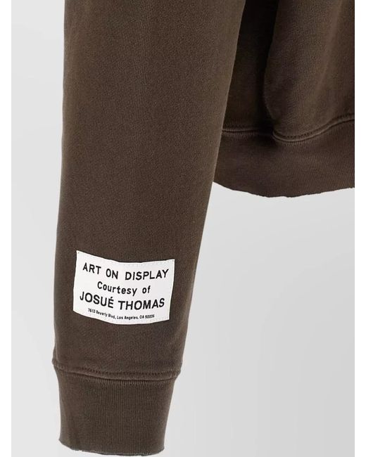 GALLERY DEPT. Brown Cotton Logo Print Long-Sleeve Hoodie for men