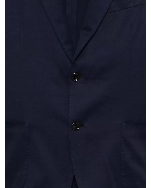 Lardini Blue Single Breasted Jacket Notch Lapel Design for men