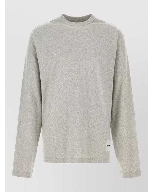 Jil Sander Gray Organic Cotton T Shirt Set for men