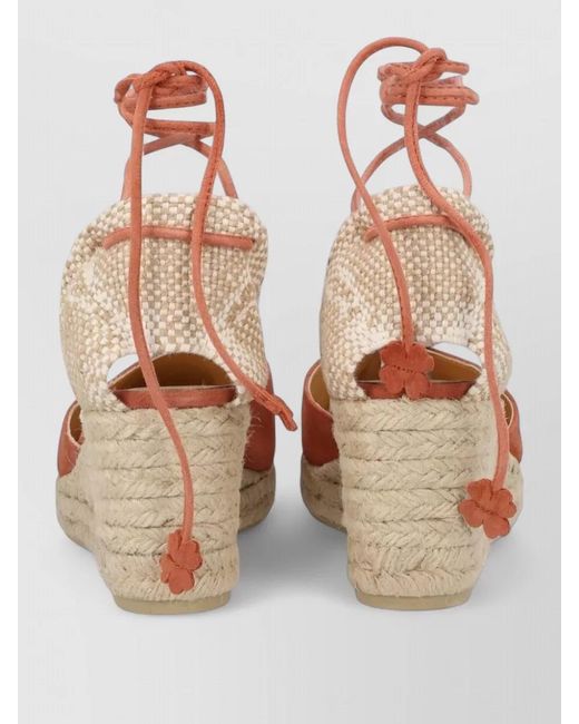 Castaner White Leather Espadrilles