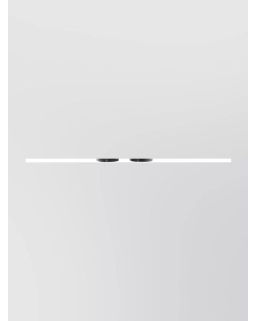 Comme des Garçons White Flared Midi Skirt Ruffled Hem