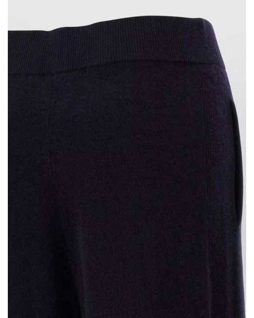 Max Mara Blue High Waist Cashmere Knit Lounge Pants
