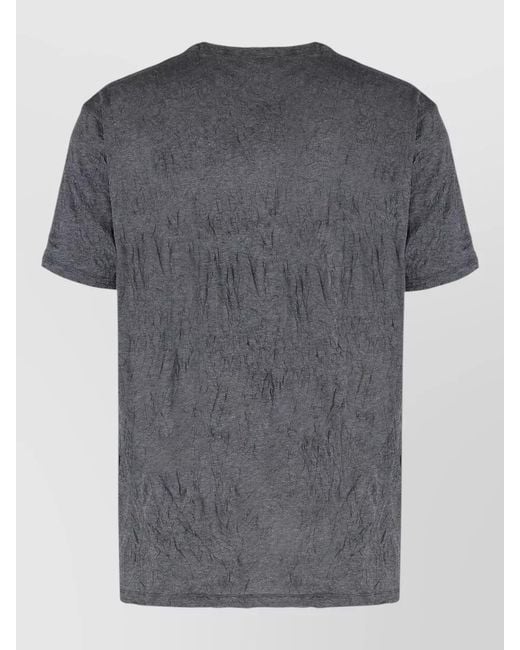 Our Legacy Gray Cotton Blend Crew Neck T Shirt for men