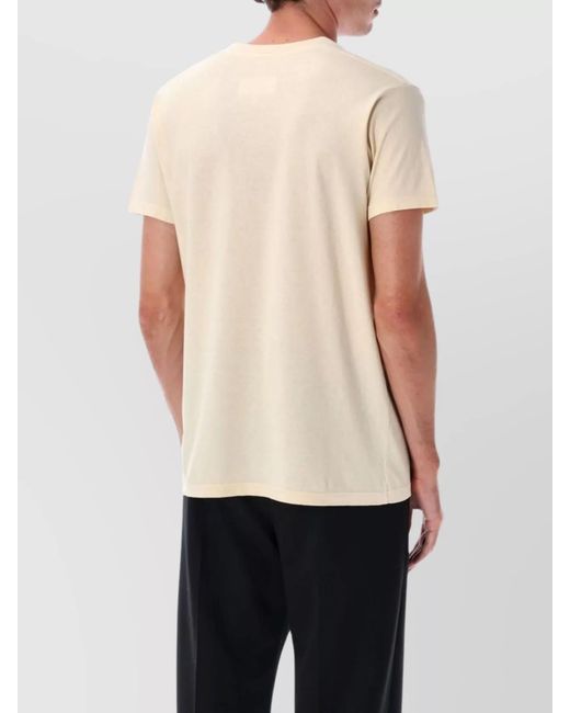Maison Margiela Natural Cotton Printed T-Shirt for men