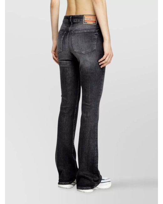 DIESEL Gray Denim Bootcut Flared Trousers