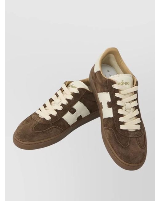 Hogan Multicolor Cool Suede Sneakers Leather Detail