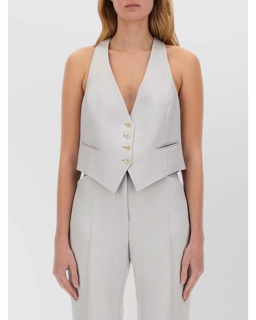 Tom Ford White Silk Wool Regular-Fit Vest