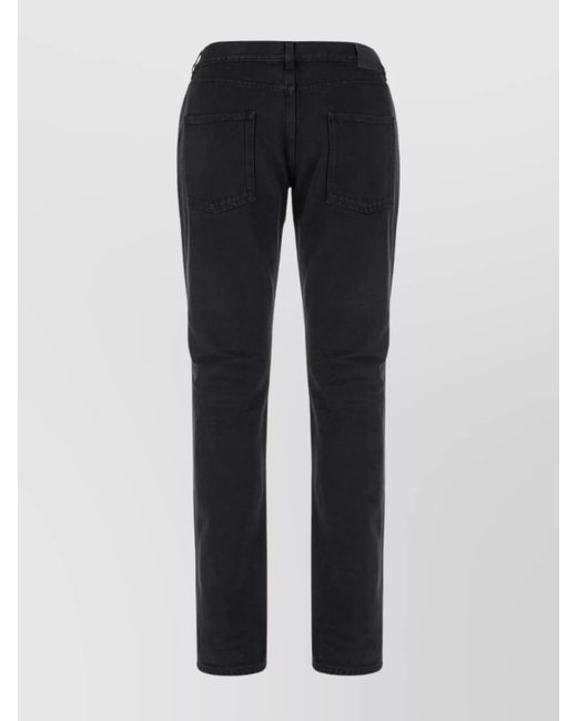 Saint Laurent Blue Denim Jeans With Back Pockets And Belt Loops for men