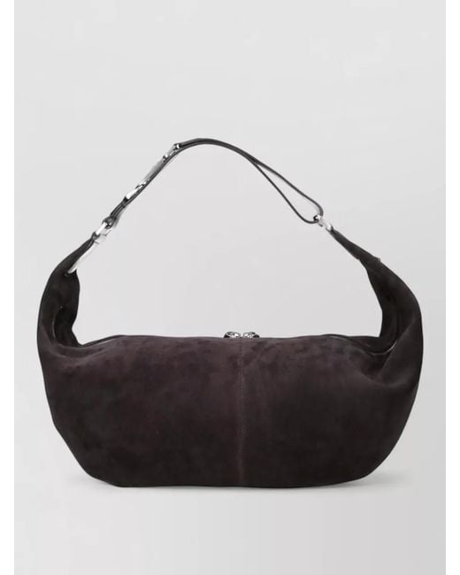 Lemaire Black Leather Shoulder Bag