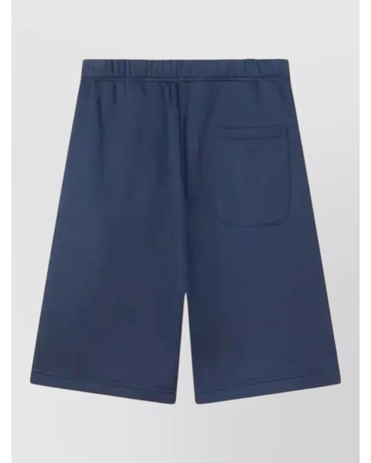 KENZO Blue Cotton Bermuda Shorts for men