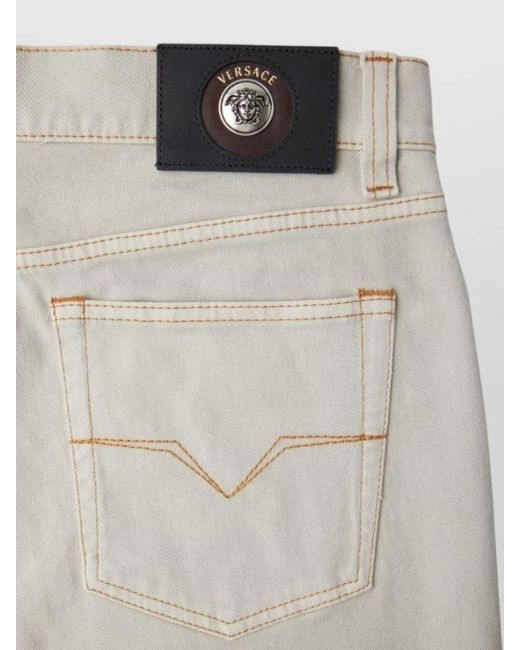 Versace Natural Tapered Denim Jeans for men