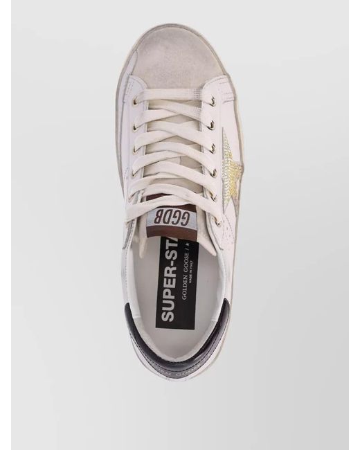 Golden Goose Deluxe Brand Natural Leather Low-Top Sneakers