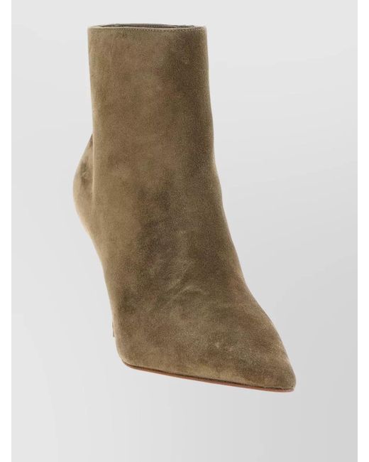 Christian Louboutin Brown Suede Miss Z Booty Ankle Boots