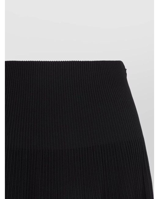 Ralph Lauren Black Celia High Waist Midi Pleated Skirt