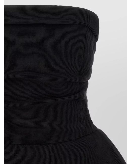 Magda Butrym Black Strapless Mini Dress