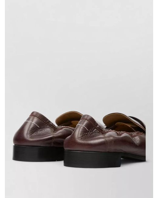 MM6 by Maison Margiela Multicolor Leather Penny Strap Loafer Round Toe for men