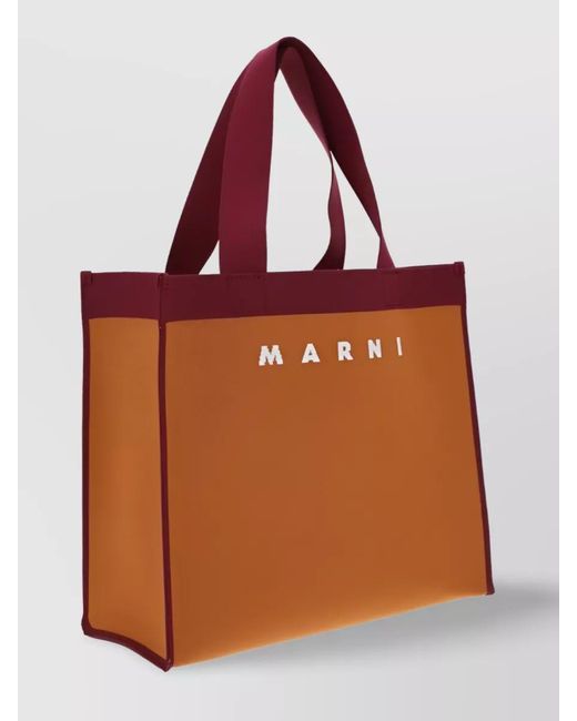 Marni Red Medium Polyester Tote Bag