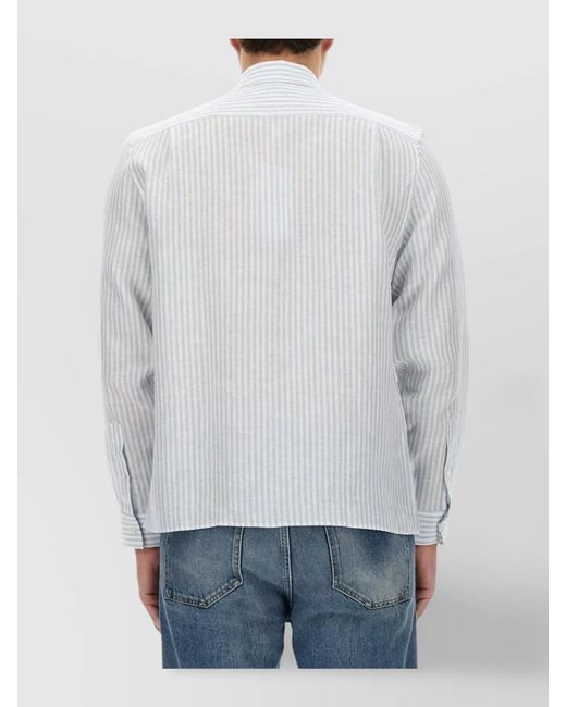 Lacoste Gray Linen Shirt for men