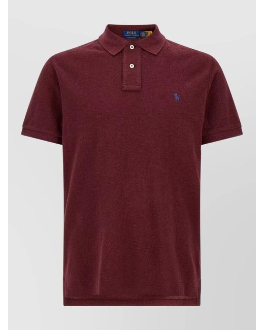 Polo Ralph Lauren Red Slim-Fit Cotton Piqué Polo Shirt for men