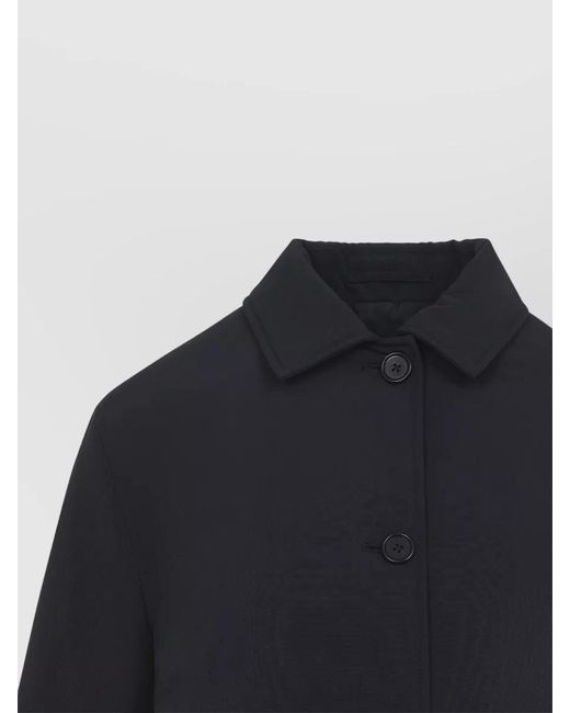 Jil Sander Blue Cropped Sport Jacket Clean Line Design