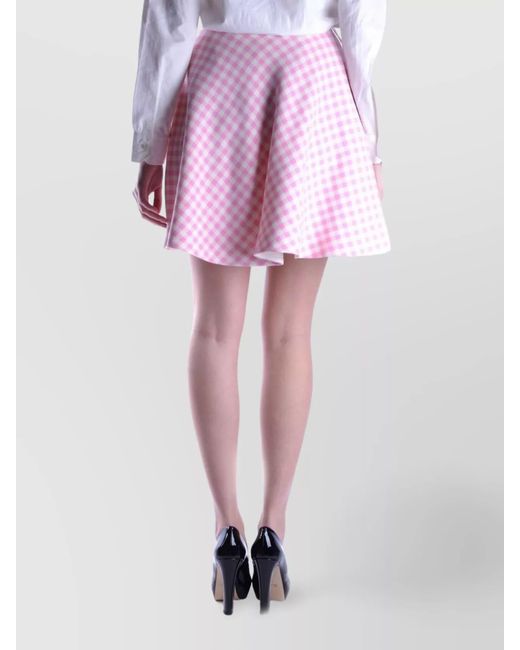 Prada Pink Wool A-Line Skirt
